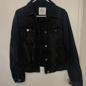 Zara kids black jeans jacket